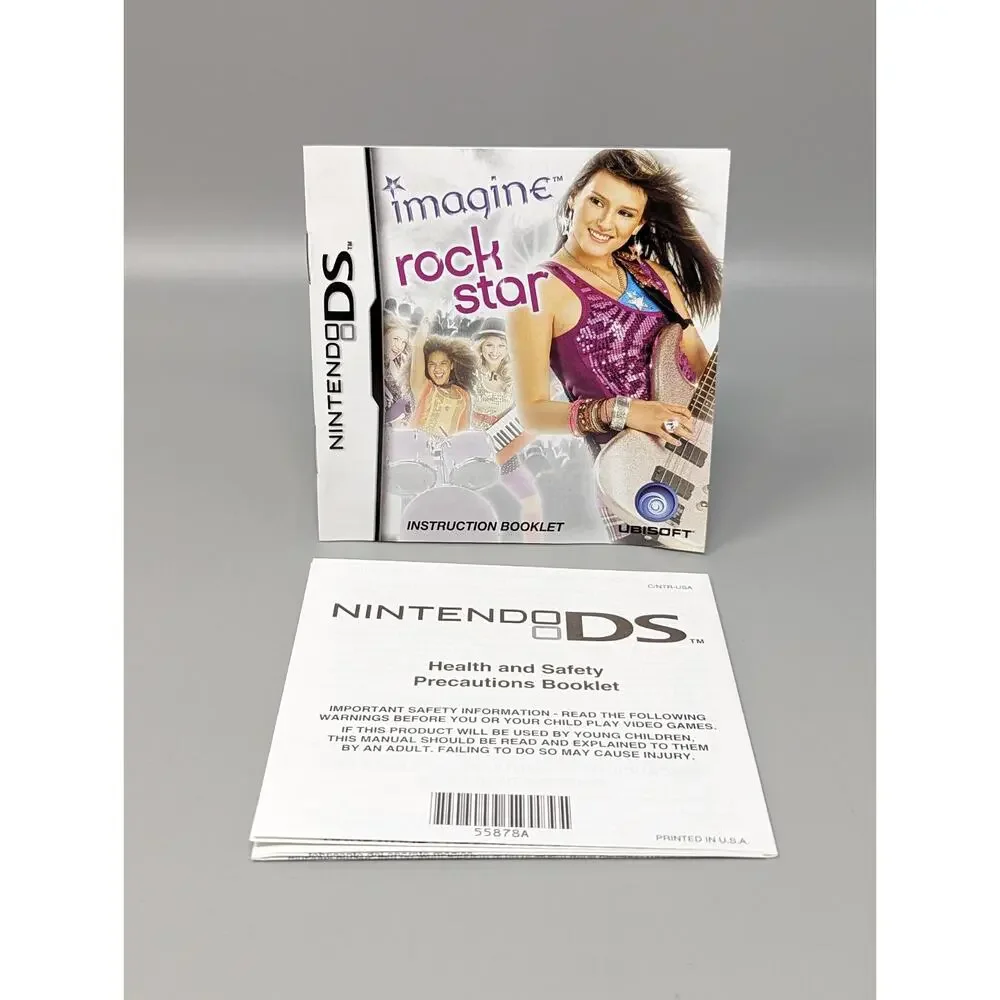 Imagine Rock Star Nintendo DS Replacement Case & Manual Only No Game